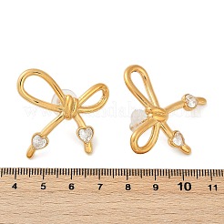 304 Stainless Steel Crystal Rhinestone Stud Earrings&nbsp;EJEW-G423-25G