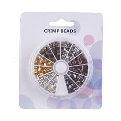 1 Box 6 Colors Brass Crimp Beads&nbsp;KK-JP0010-03B
