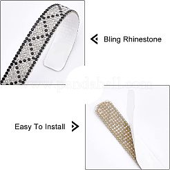 Car Door Handle Bling Rhinestones Stickers&nbsp;AJEW-WH0181-43