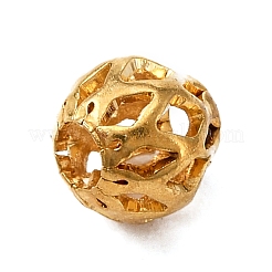 Brass Hollow Beads&nbsp;LS-KK-WH0050-16A-G