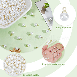 150Pcs ABS Plastic Imitation Pearl Pendants&nbsp;SACR-HY0001-10