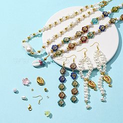 DIY Imitation Pearl Earring Bracelet Necklace Making Kit&nbsp;DIY-FS0003-09