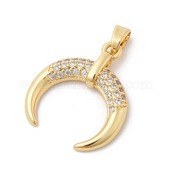 Brass Micro Pave Cubic Zirconia Pendants&nbsp;LS-ZIRC-I069-02G-03