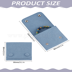 1Pc Microfiber Cloth Jewelry Storage Bags with Brass Button&nbsp;ABAG-LP0001-09