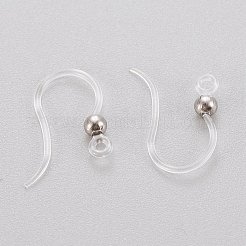 Eco-Friendly Plastic Earring Hooks&nbsp;X-STAS-K203-03P