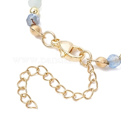 Natural Blue Agate Beaded Bracelets&nbsp;BJEW-JB11763-02