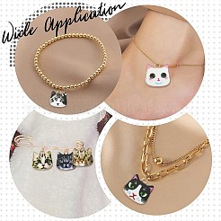 45Pcs 9 Styles Printed Alloy Pendants&nbsp;ENAM-CJ0003-46