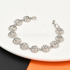 Halloween Brass Link Bracelets for Women&nbsp;BJEW-B149-02P