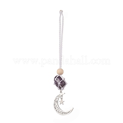 Moon 201 Stainless Steel Pendant Decorations&nbsp;HJEW-JM00958-04