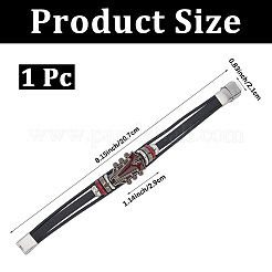 1Pc Alloy & Leather Cord Bracelets for Men Women&nbsp;BJEW-CL0001-56