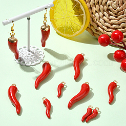 32Pcs 4 Styles Alloy Enamel Pendants&nbsp;FIND-SC0018-16