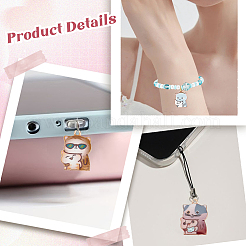 32Pcs 8 Styles Alloy Enamel Pendants&nbsp;ENAM-SC0005-46