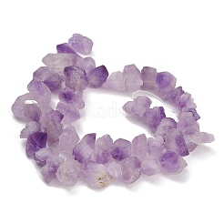 Raw Rough Natural Druzy Amethyst Beads Strands&nbsp;GG-CBAC61B-A01-01