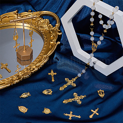 40Pcs 8 Styles Alloy Tibetan Style Pendants & Chandelier Component Links Kits&nbsp;FIND-SC0023-01
