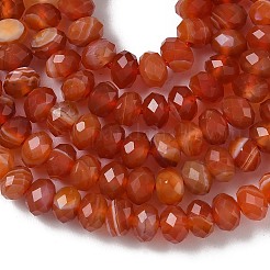 Natural Banded Agate Beads Strands&nbsp;G-D344-A34-02