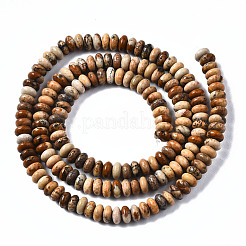 Natural Picture Jasper Beads Strands&nbsp;G-S366-094