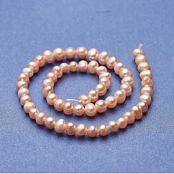 Natural Cultured Freshwater Pearl Beads Strands&nbsp;PEAR-P060-22B