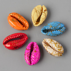 Natural Cowrie Shell Beads&nbsp;SSHEL-N0232-08