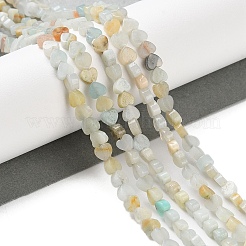 Natural Flower Amazonite Beads Strands&nbsp;G-M403-A34-01