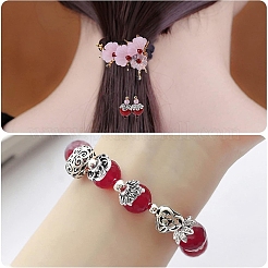 150Pcs 15 Styles Tibetan Style Alloy Flower Bead Caps&nbsp;FIND-YW0007-29