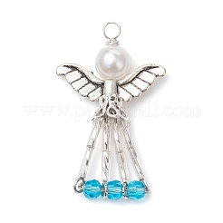 Electroplate Glass Pendants&nbsp;PALLOY-JF03661-03
