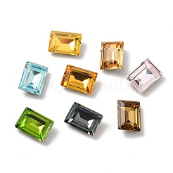 Faceted K9 Glass Rhinestone Cabochons&nbsp;GGLA-R042-04C