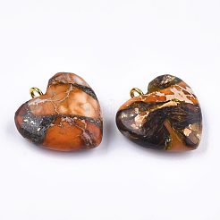 Assembled Bronzite and Imperial Jasper Pendants&nbsp;G-T111-04F