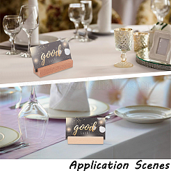 12Pcs 2 Colors Wooden Card Holders Base&nbsp;AJEW-GF0015-01