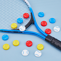 16Pcs 4 Colors Silicone Tennis Racquet Dampener&nbsp;AJEW-FH0004-59