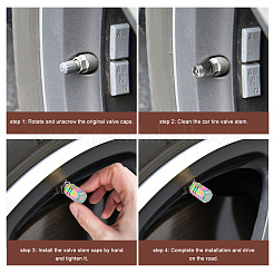 Aluminium Alloy Hexagon Head Tire Valve Caps&nbsp;AJEW-WH0329-19