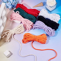 8 Skeins 8 Colors Braided Cotton String Threads for Crafts Knitting Making&nbsp;OCOR-TA0003-56