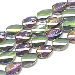 Electroplate Glass Beads Strands&nbsp;EGLA-S161-M