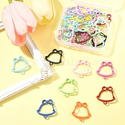 30Pcs Spray Paint Alloy Spring Gate Rings&nbsp;FIND-FS0004-03