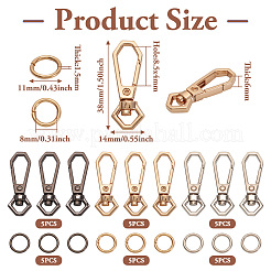 15Pcs 6 Colors Alloy Swivel Snap Hook Clasps&nbsp;FIND-TA0003-78