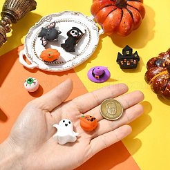 8Pcs 8 Styles Halloween Silicone Focal Beads&nbsp;SIL-CJ0003-21