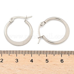 Tarnish Resistant 304 Stainless Steel Hoop Earrings&nbsp;EJEW-F105-23P
