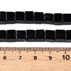 Natural Black Agate(Dyed & Heated) Beads Strands&nbsp;G-T139-6x6-35B