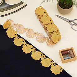 Sew on Ethnic Style Embroidery Wavy Polyester Hollow Lace Ribbons&nbsp;OCOR-WH0008-114