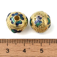 Rack Plating Brass Enamel Beads&nbsp;KK-P276-22A-G