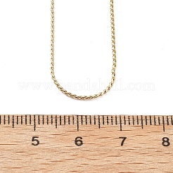 1MM 304 Stainless Steel Serpentine Chain Necklaces for Women Men&nbsp;NJEW-T016-11G