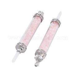Natural Rose Quartz Big Pointed Pendants&nbsp;G-F650-C07