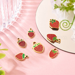 7Pcs 7 Styles 304 Stainless Steel Enamel Pendants&nbsp;STAS-TA0003-27