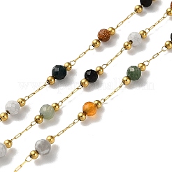 Ion Plating(IP) Real 18K Gold Plated 316 Stainless Steel Paperclip Chains&nbsp;AJEW-Z026-03E