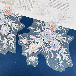Polyester Acrylic Rhinestones Applique embroidery ABS Sequins&nbsp;FIND-WH20019-165A-05