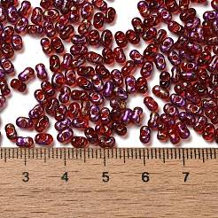 Spray Painted Glass Seed Beads&nbsp;SEED-F005-06A-01
