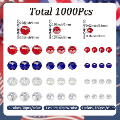 1000Pcs 12 Styles Electroplate Glass Beads&nbsp;EGLA-SC0001-74