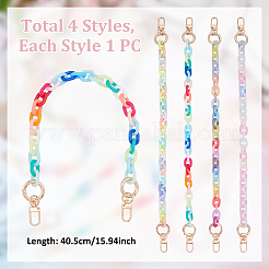 4Pcs Acrylic Link Chains Bag Extender Chains&nbsp;HJEW-UN00074