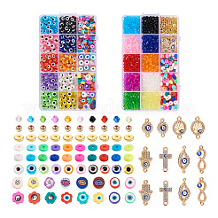 DIY Evil Eye Jewelry Making Finding Kit&nbsp;DIY-TA0003-71