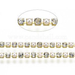 Brass Rhinestone Strass Chains&nbsp;CHC-N017-001A-A25