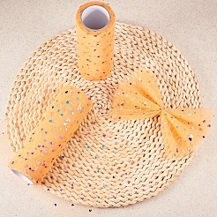 Heart Glitter Sequin Deco Mesh Ribbons&nbsp;OCOR-BC0007-11